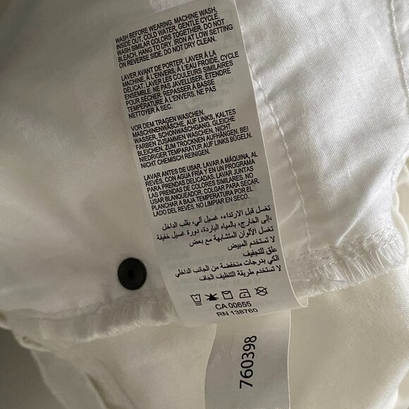 NWT Michel Studio Collection White Cotton Blend Skinny Leg Pants - Picture 14 of 14